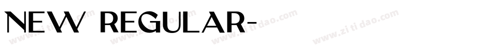 New Regular字体转换